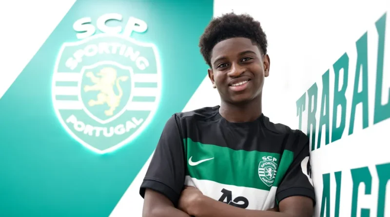Aladje Mussa assina contrato de formação com o Sporting: promessa dos sub-14 já leva 12 golos na época
